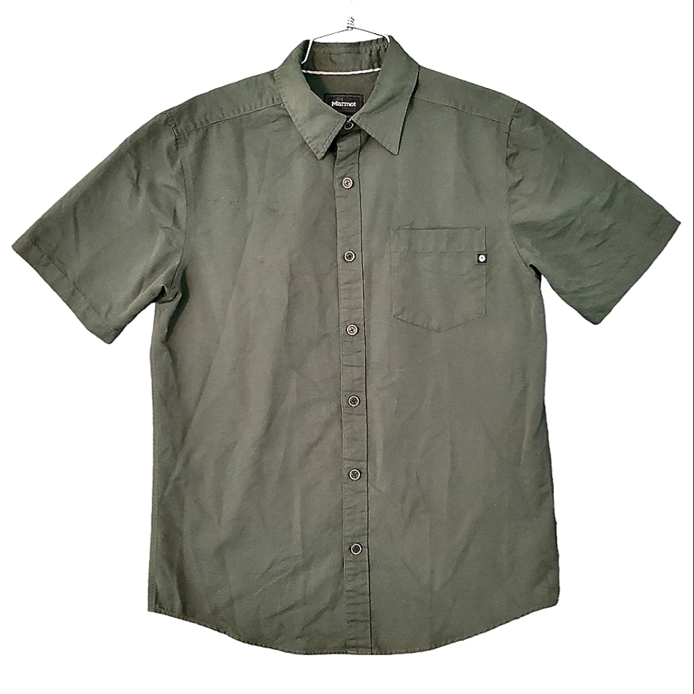Marmot Short Sleeve Shirt Aerobora Gorpcore UPF Hiking Fishing Quick Drying (S)